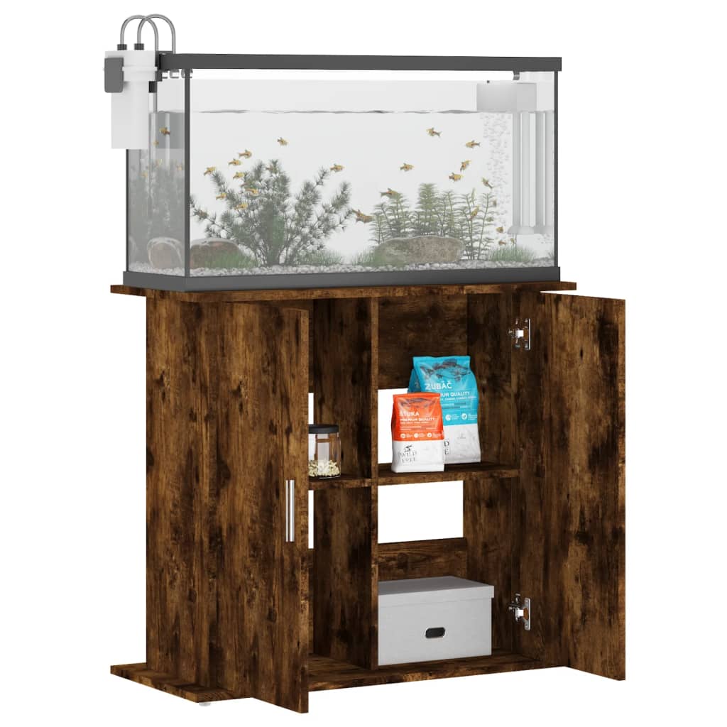 Aquariumständer Weiß 81x36x73 cm Holzwerkstoff