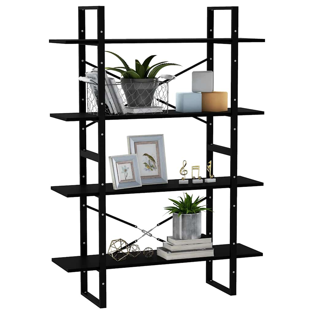 Bücherregal 2 Fächer Weiß 100x30x70 cm Holzwerkstoff
