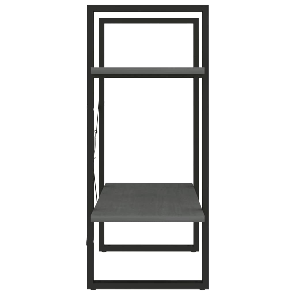 Bücherregal 2 Fächer Weiß 60x30x70 cm Holzwerkstoff
