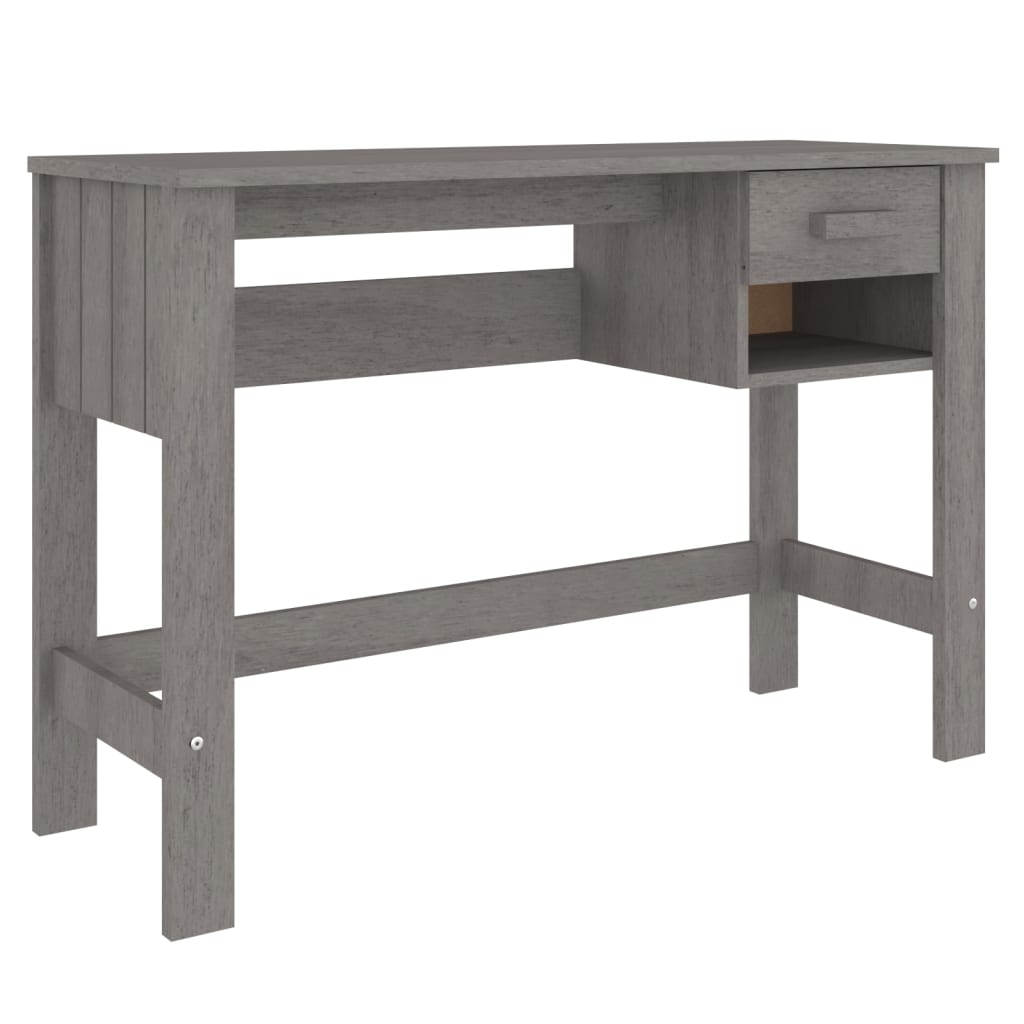 Schreibtisch HAMAR Honigbraun 110x40x75 cm Massivholz Kiefer