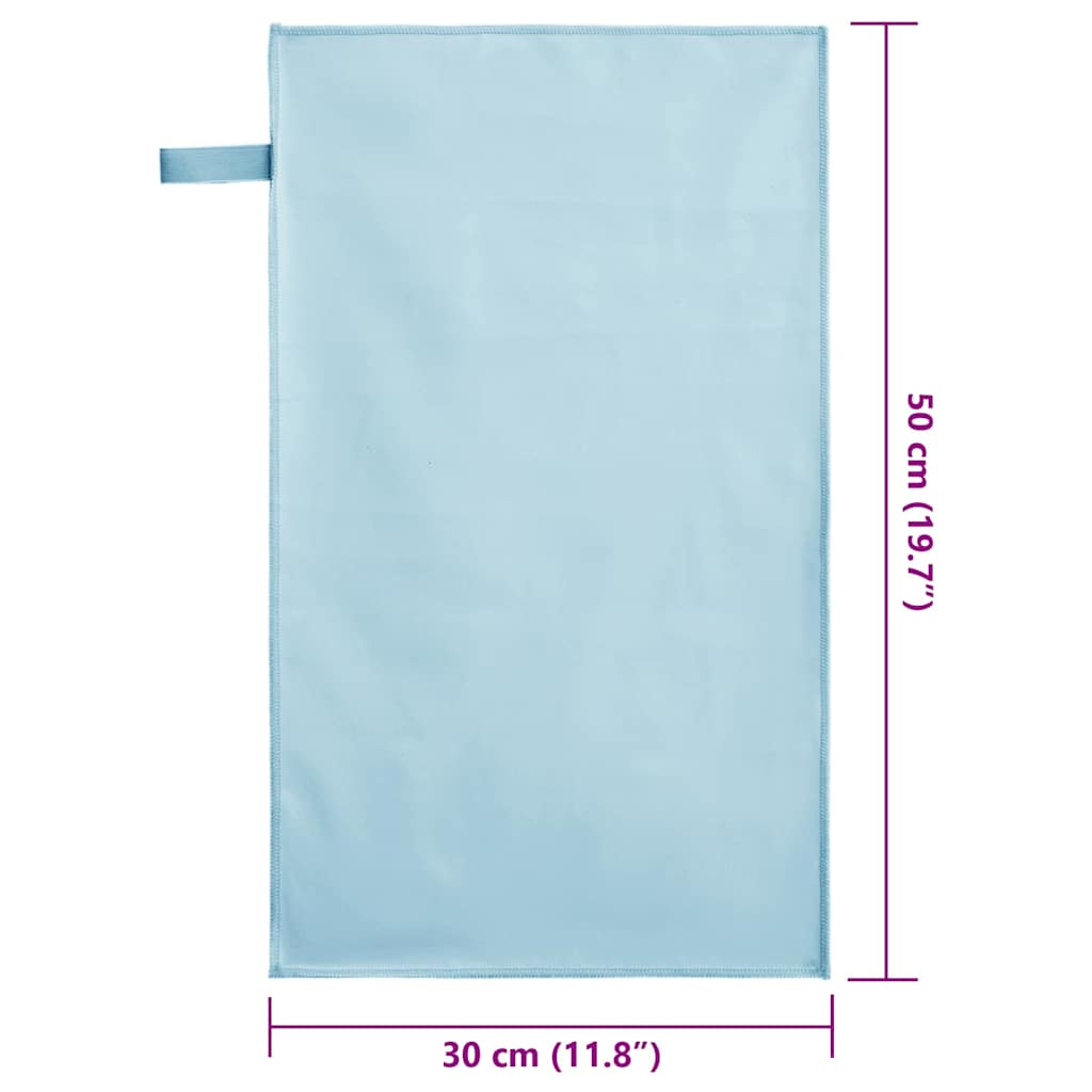 Sporthandtücher 2 pcs Schwarz 50 x 30 cm Polyester und Polyamid