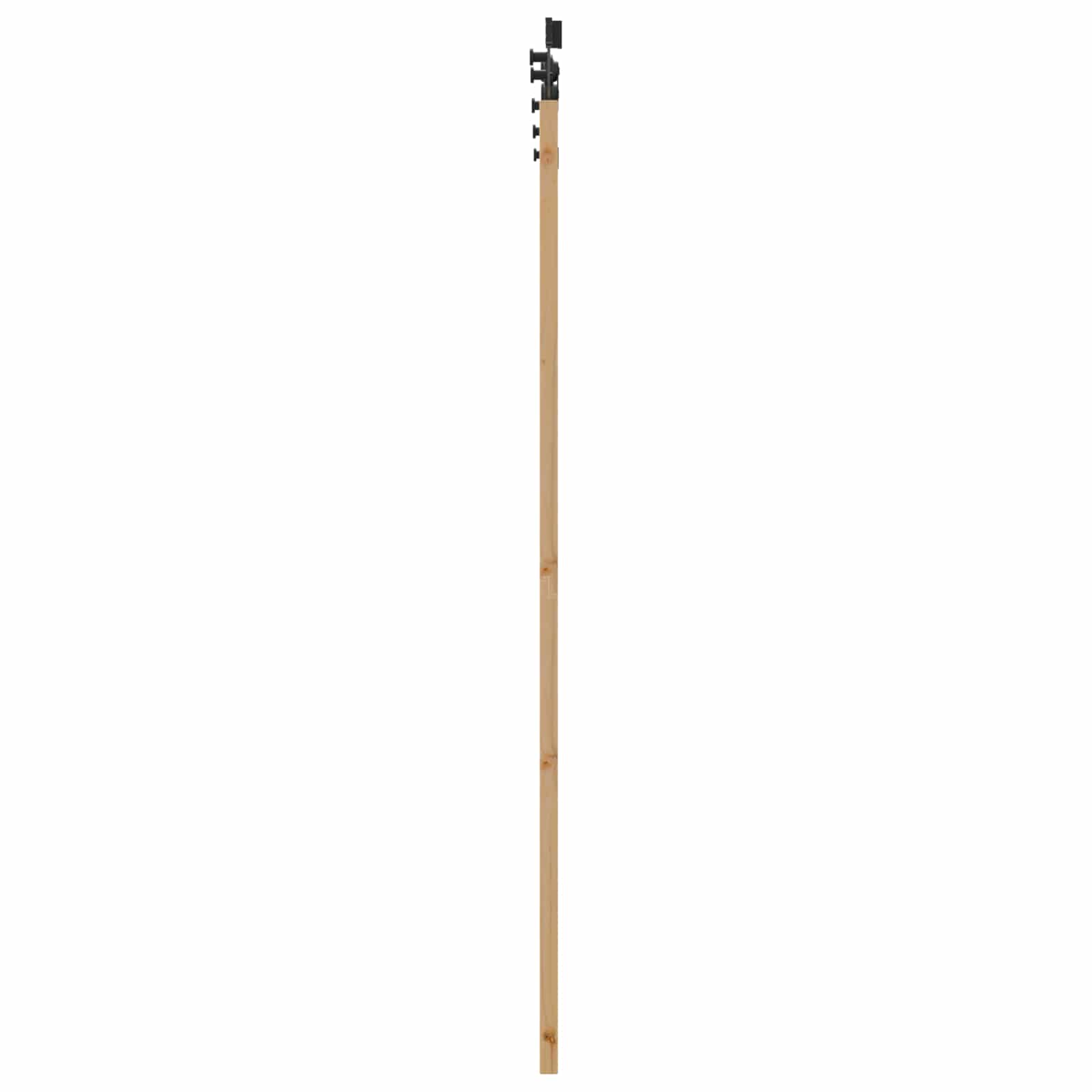 Schiebetür Natürlich und Schwarz 61 x 198,5 cm