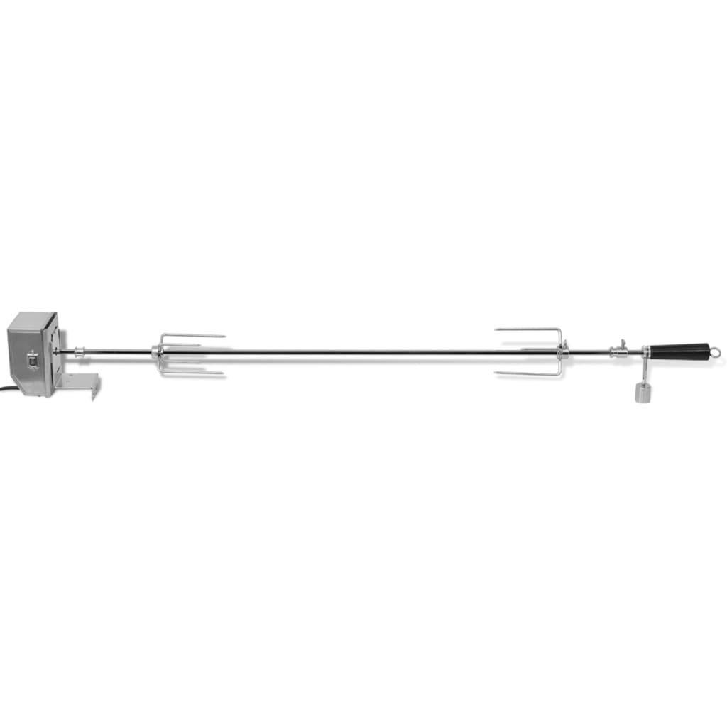 BBQ Rotisserie-Drehspieß mit professionellem Motor Stahl 900 mm