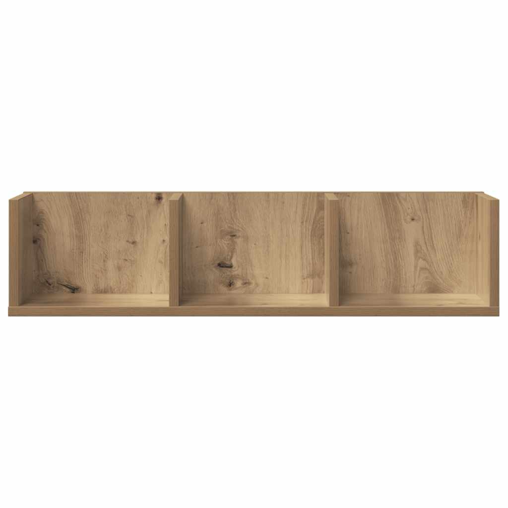 CD-Wandregal Weiß 75x18x18 cm Holzwerkstoff