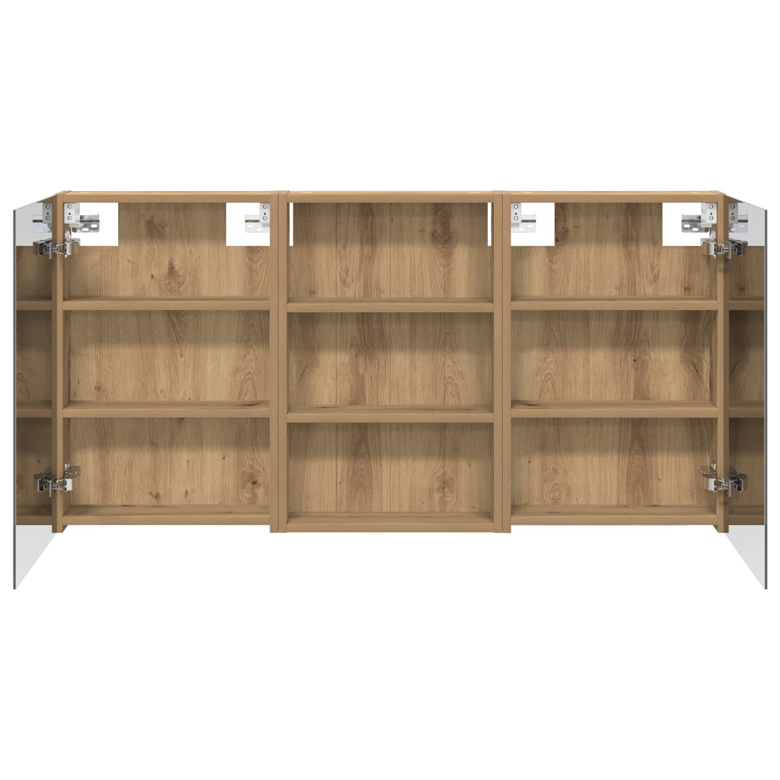 Badezimmerschrank-Set 3 pcs 80 x 10,5 x 50 cm Holzwerkstoff