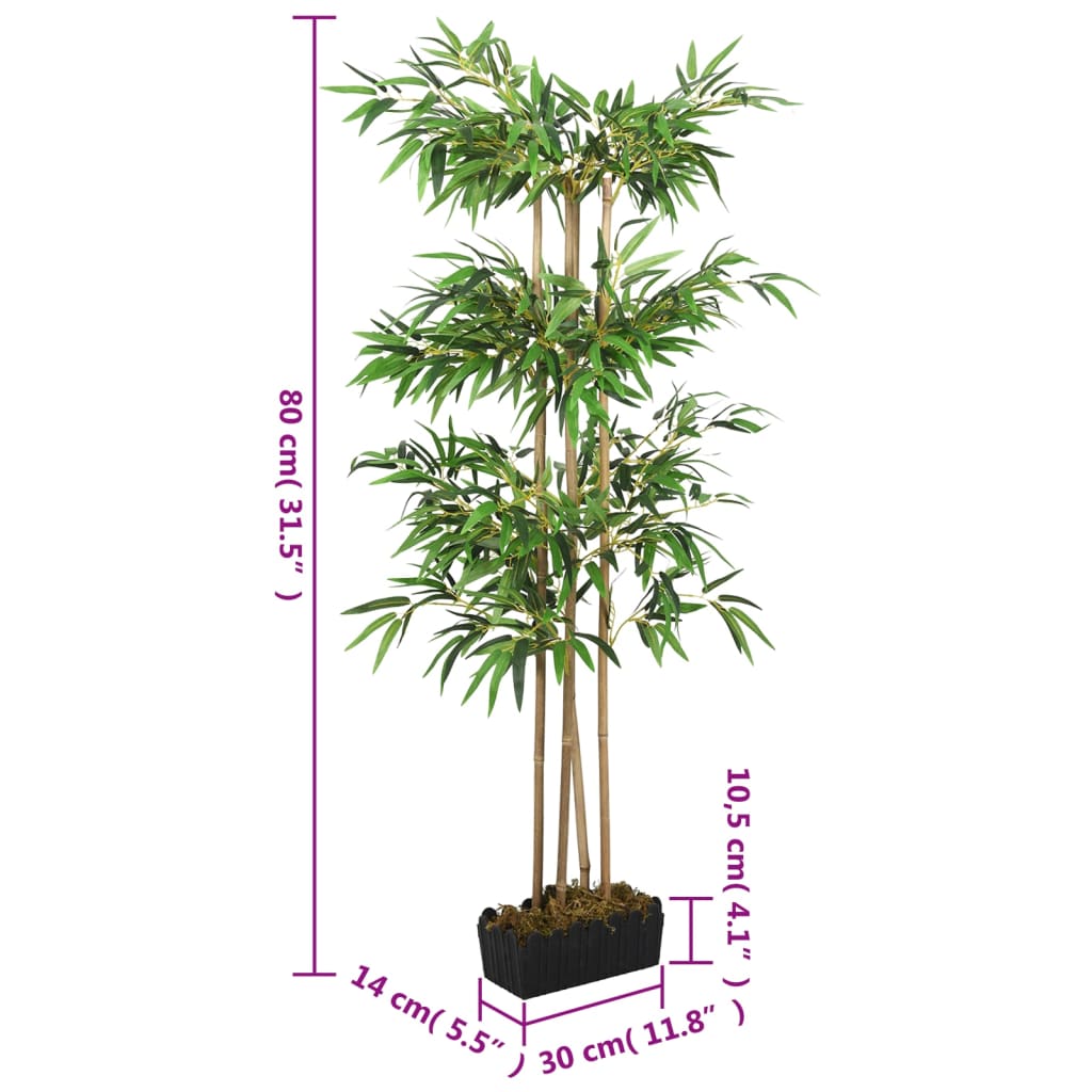 Bambusbaum Künstlich 1216 Blätter 180 cm Grün