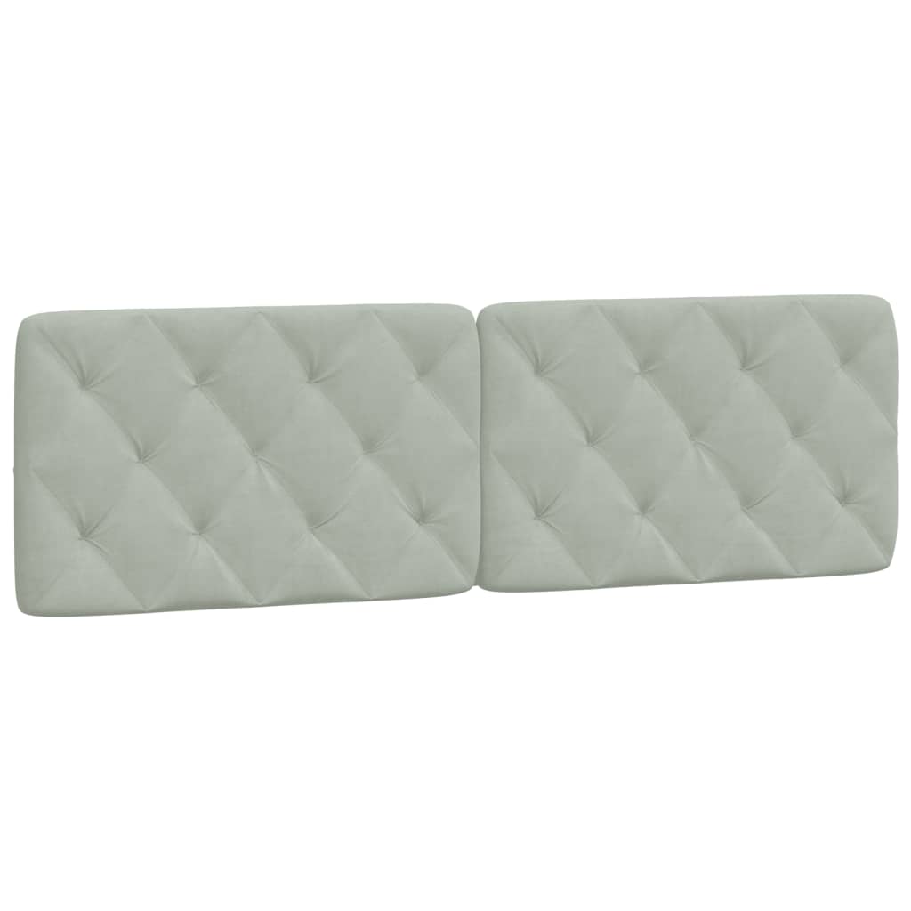 Bett mit Matratze Hellgrau 80x200 cm Samt
