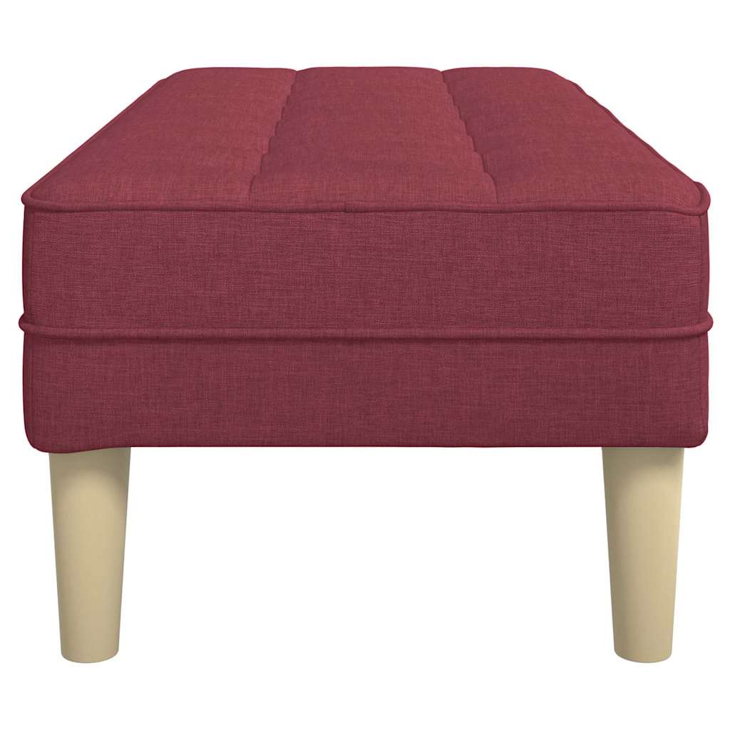 Bank mit Kissen Hellgrau 113 x 57 x 39 cm Stoff