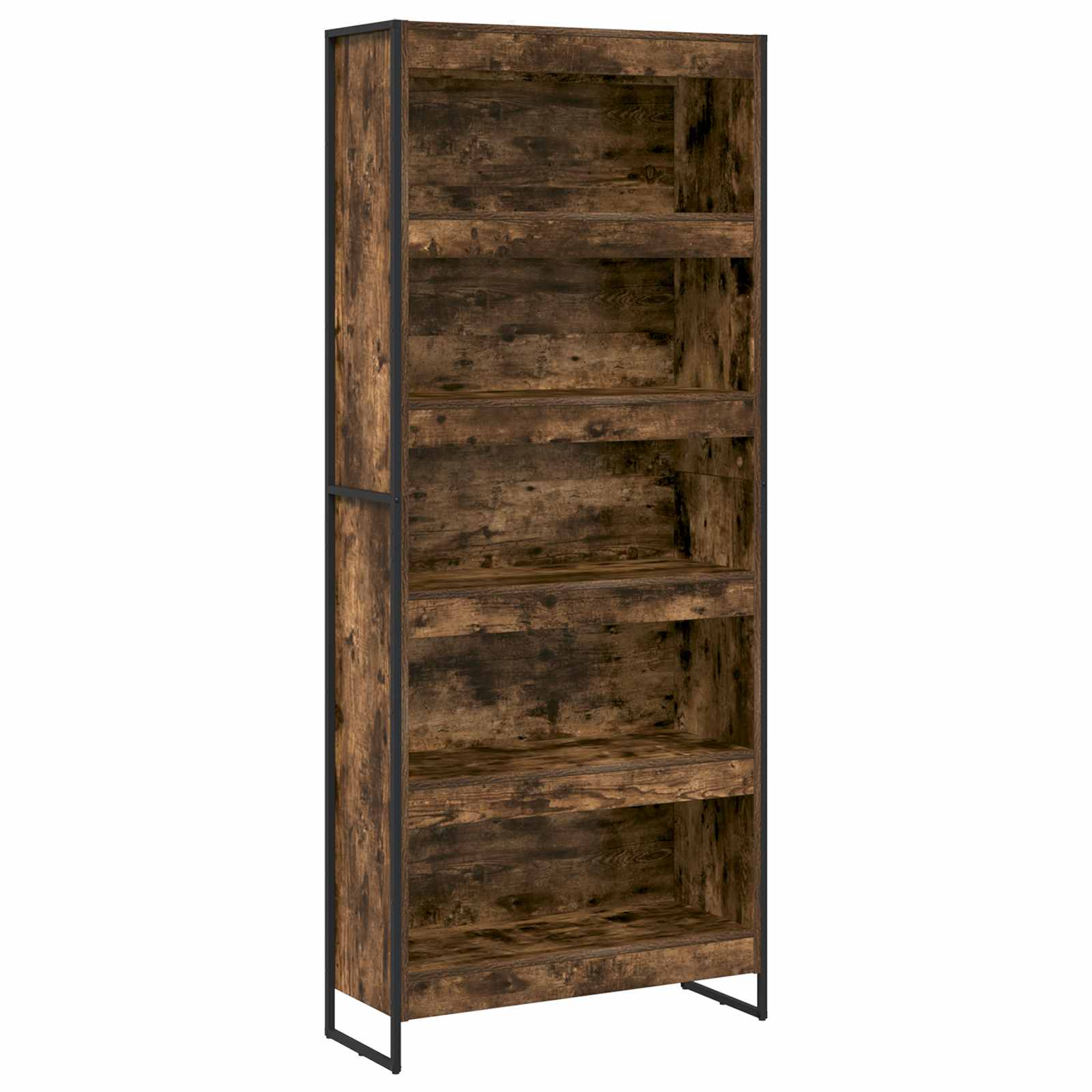 Bücherregal 2 pcs Schwarz Eichen-Optik 60 x 30 x 189,5 cm