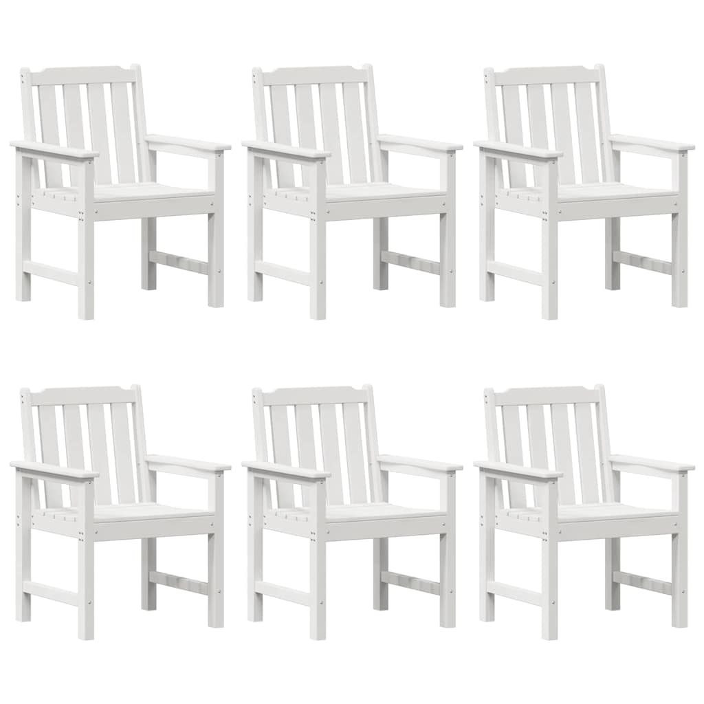 Gartenstuhl 4 pcs Weiß 65,5 x 59 x 88 cm Polyethylen
