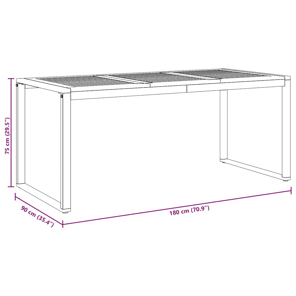 Garten Essgruppe 5 pcs Grau Massivholz Akazie