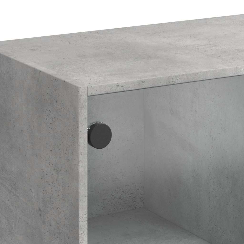 Bücherschrank mit Türen Weiß 204x37x75 cm Holzwerkstoff