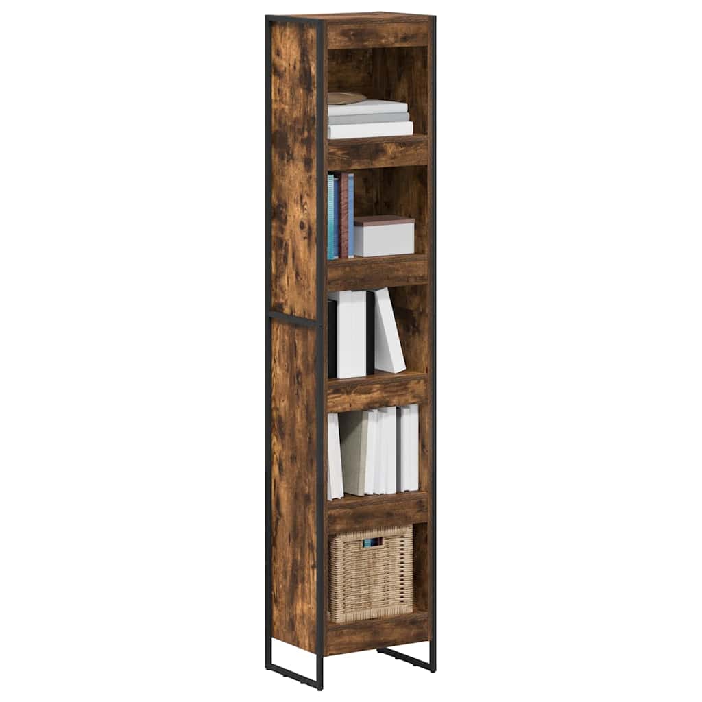 Bücherregal 2 pcs Schwarz Eichen-Optik 60 x 30 x 189,5 cm
