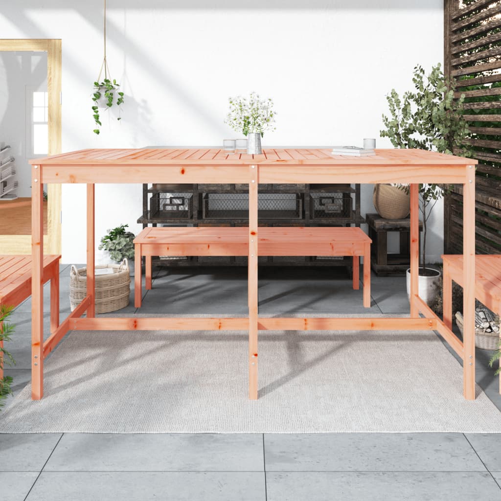 Gartentisch 82,5x82,5x110 cm Massivholz Kiefer