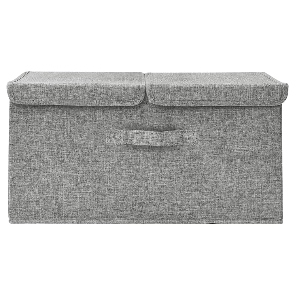 Aufbewahrungsbox Stoff 50x30x25 cm Anthrazit