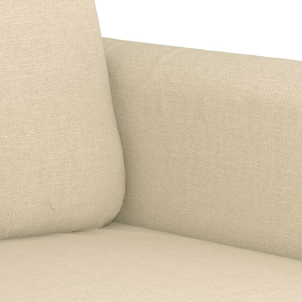 4-tlg. Sofagarnitur mit Kissen Braun Stoff