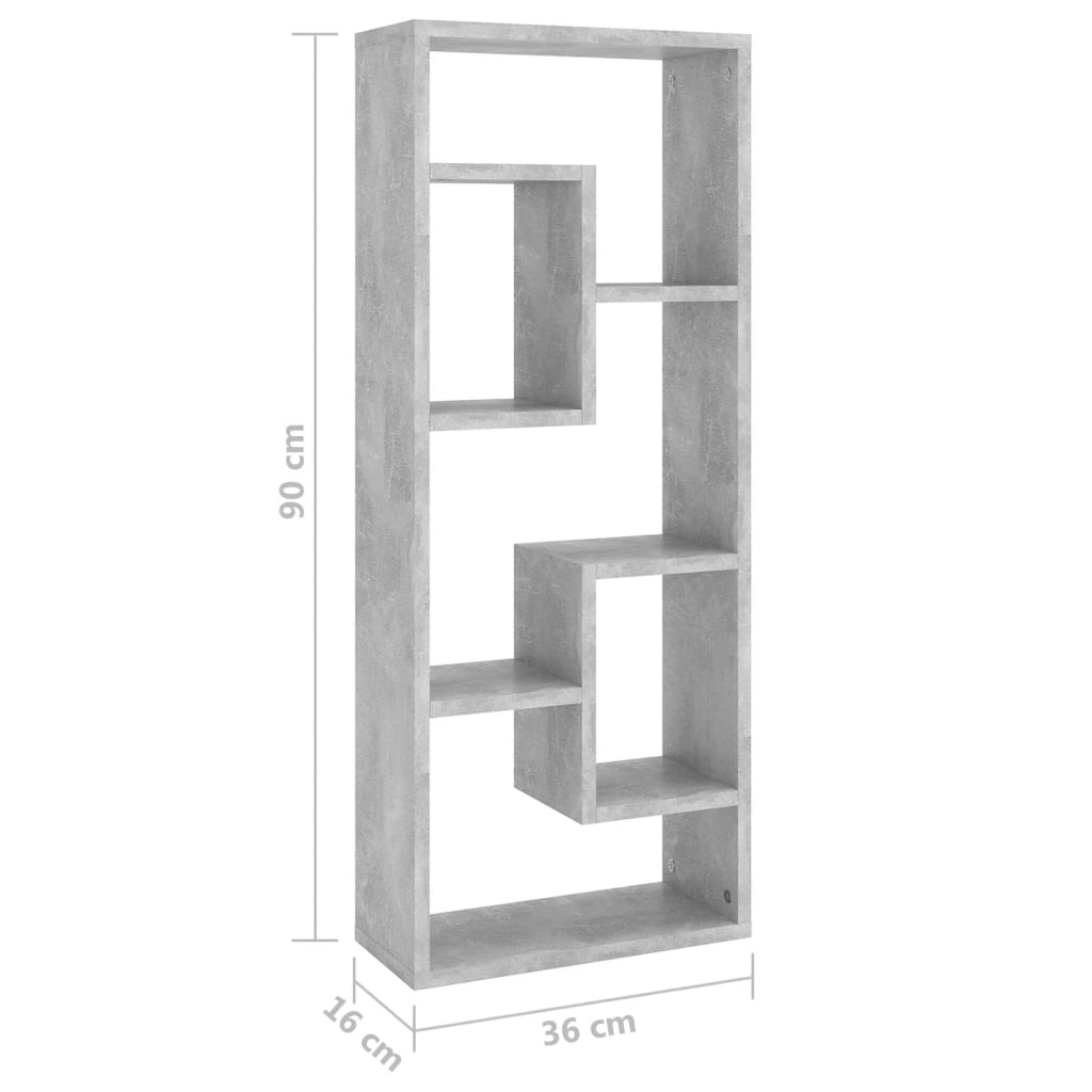 Wandregal Weiß 36x16x90 cm Holzwerkstoff
