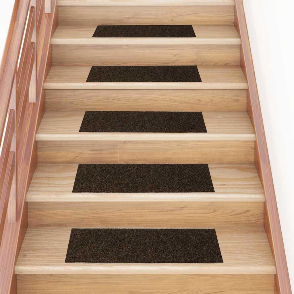 Stufenmatten Selbstklebend 15 Stk. 60x25 cm Hellbraun Rechteckig