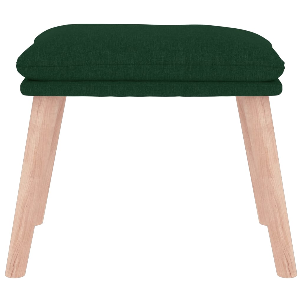 Fußhocker Hellgrau 45x29,5x35 cm Stoff