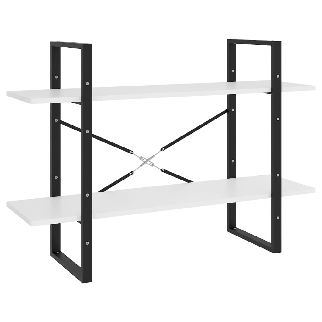Bücherregal 5 Fächer Weiß 40x30x175 cm Holzwerkstoff
