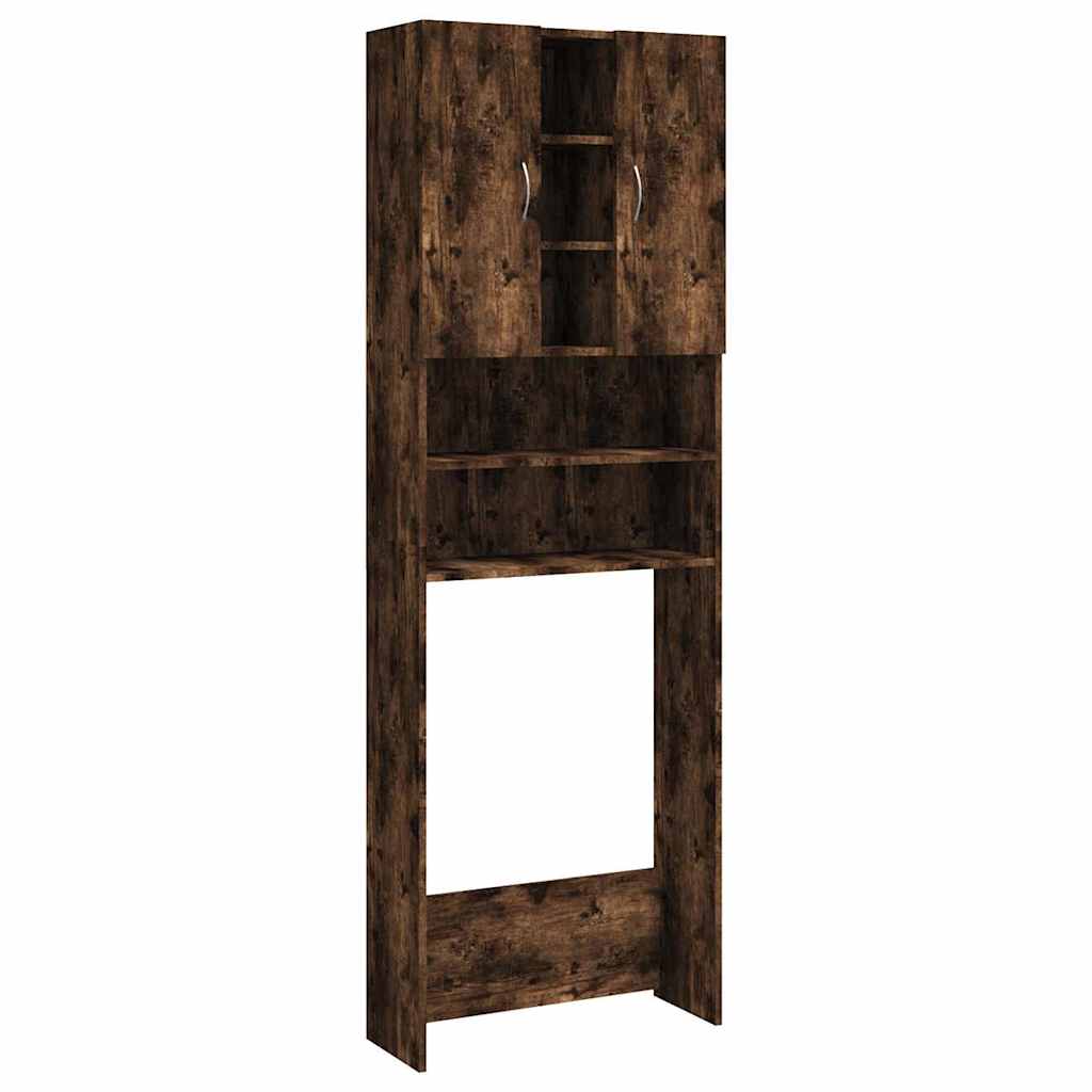Waschmaschinenschrank Weiß 64x25,5x190 cm