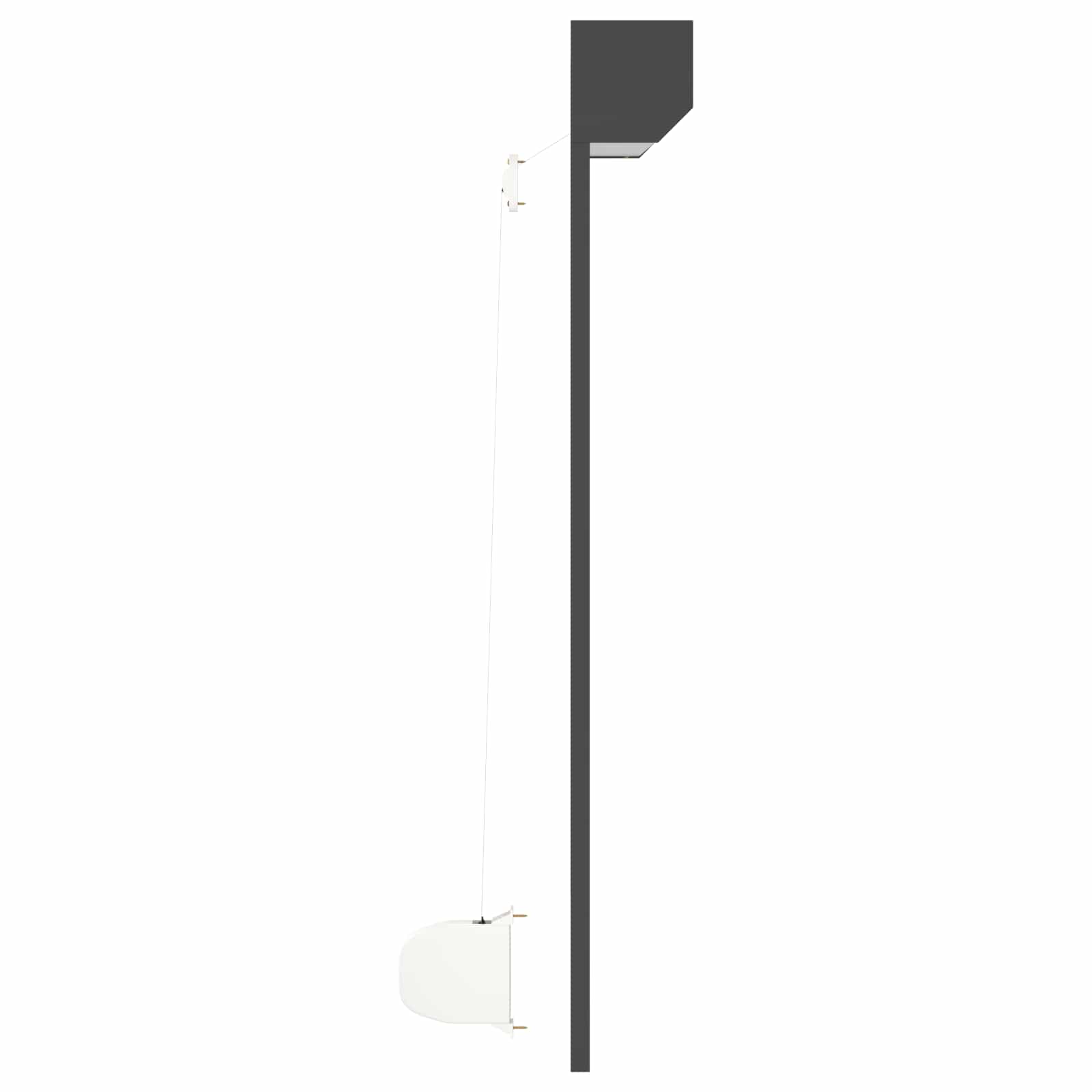 Rollladen Weiß 70 x 100 cm Aluminium und Polyurethan