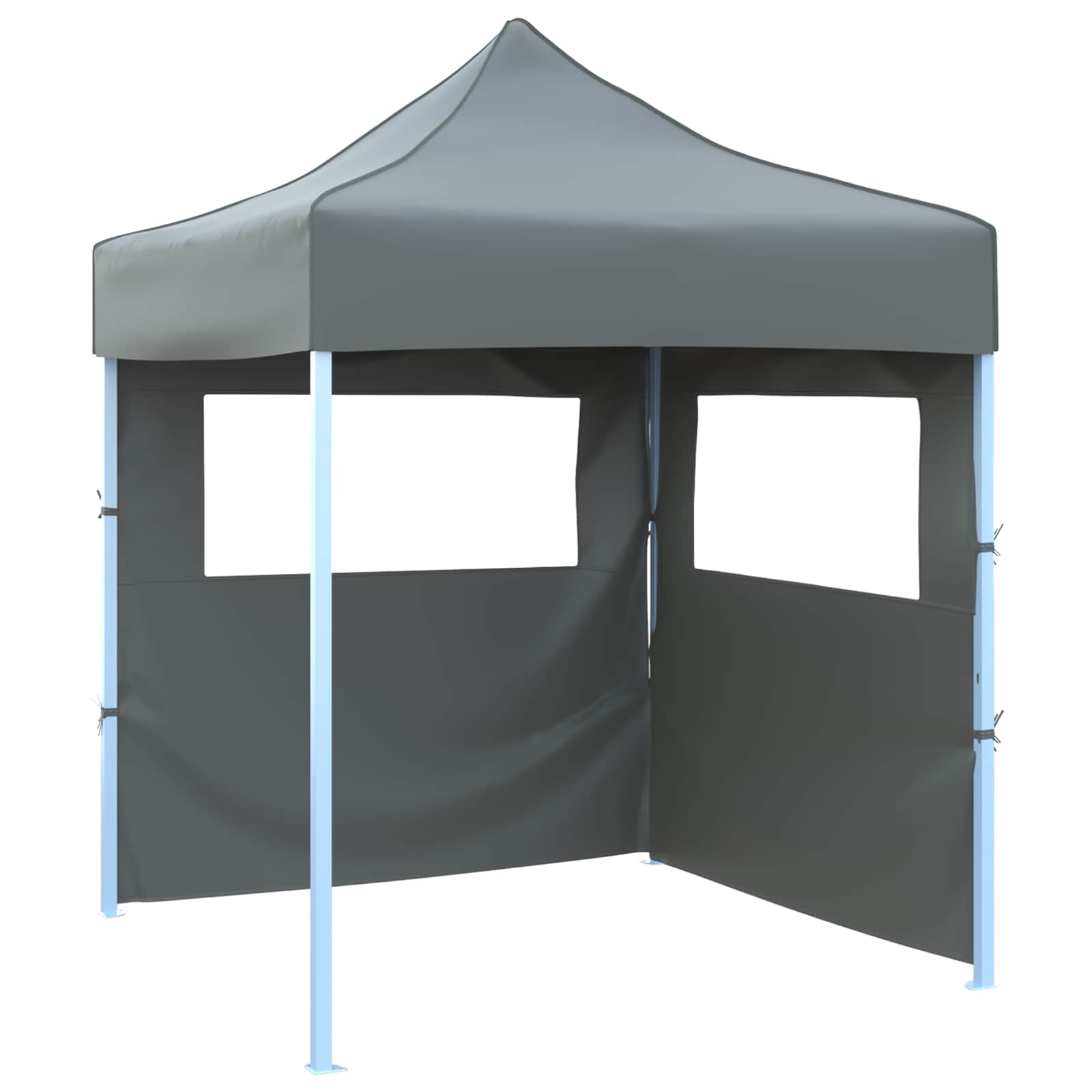 Partyzelt Faltbar Pop-Up Schwarz 200x200x306 cm