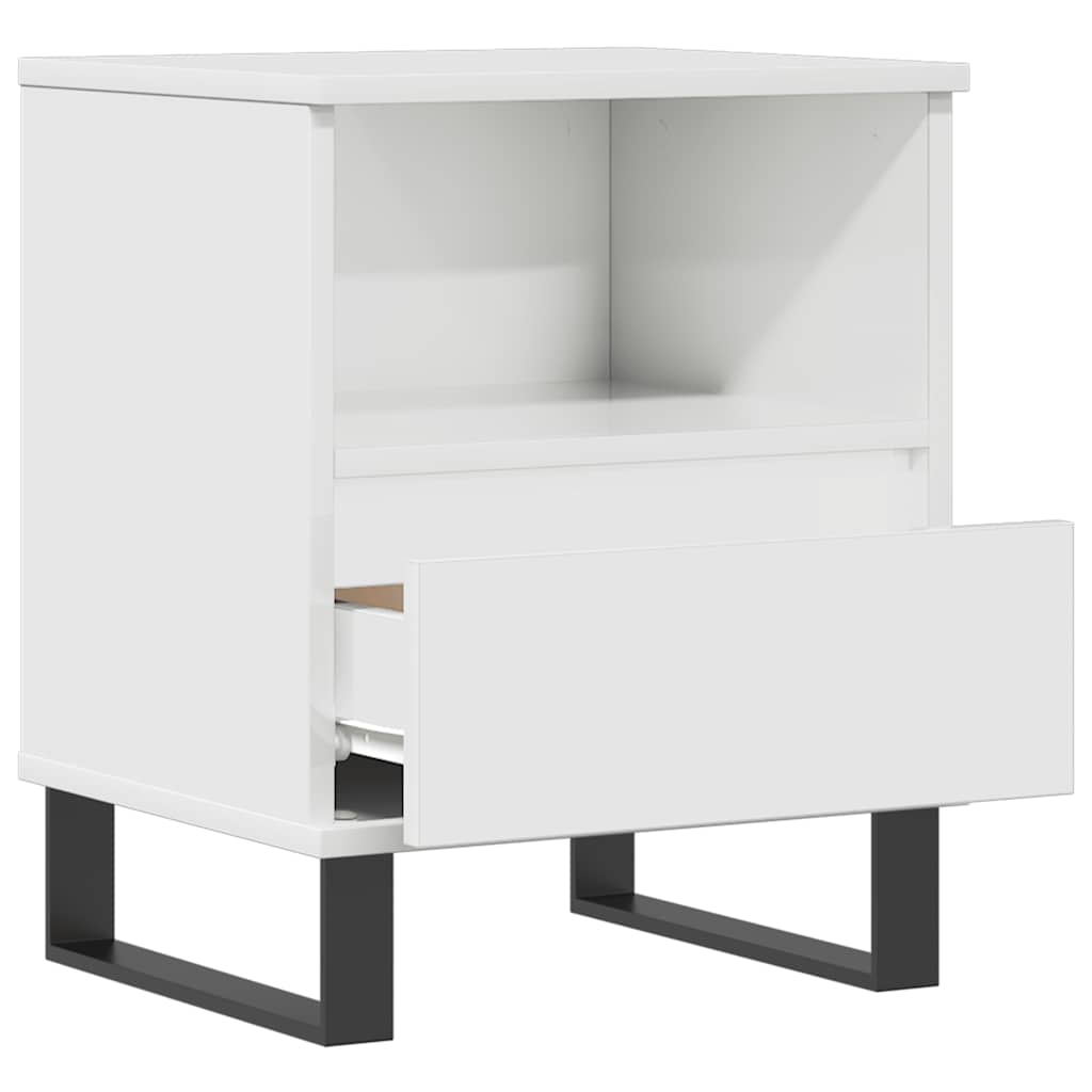 Bettschrank Schwarz Eichen-Optik 40 x 35 x 50 cm Holzwerkstoff