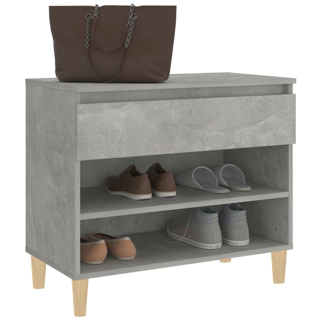 Schuhregal Weiß 70x36x60 cm Holzwerkstoff