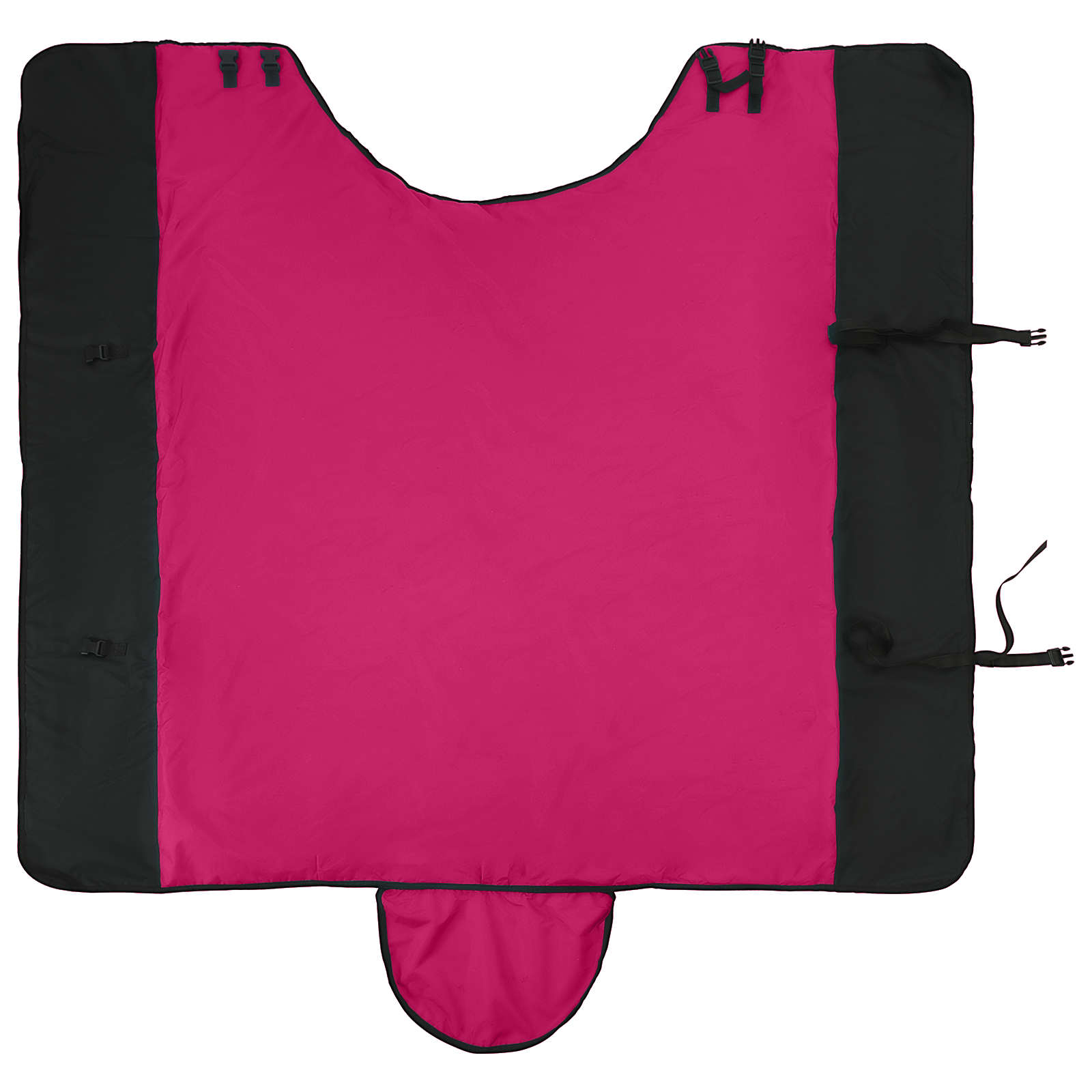Pferdedecke Dunkelgrün und Schwarz 75 cm Polyester