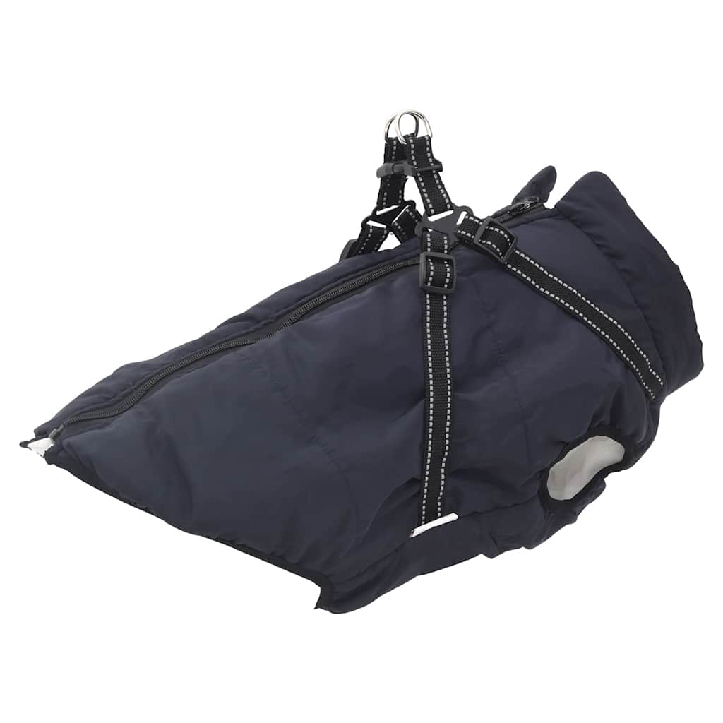 Hundemantel mit Geschirr Wasserdicht Reflektierend Lila L48