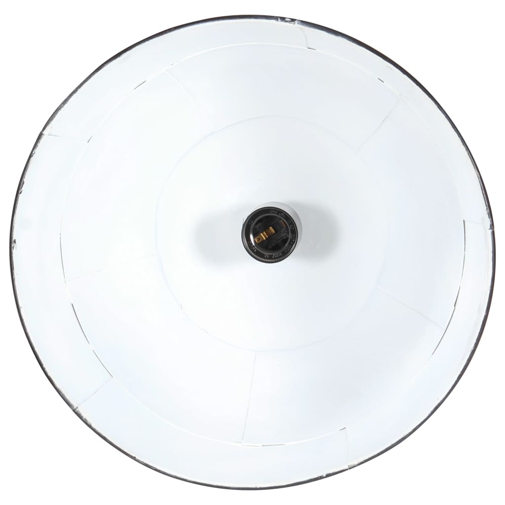 Hängelampe Vintage Industriestil 25 W Silbern Rund 31 cm E27