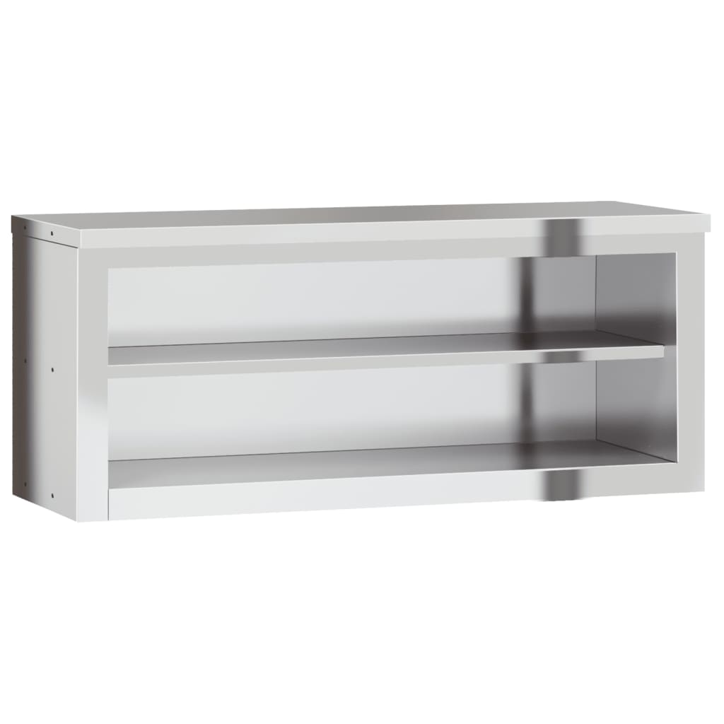 Küchen-Wandschrank mit Schiebetüren Edelstahl