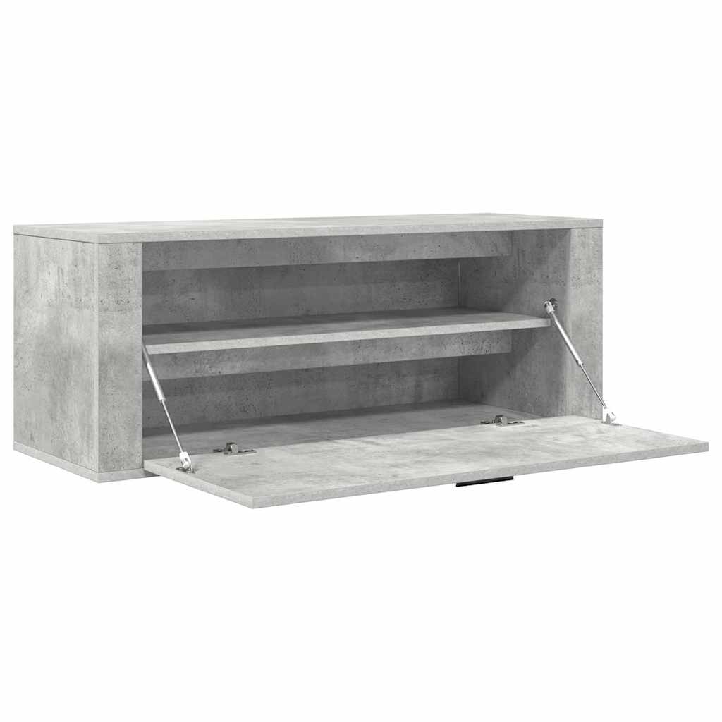 Wand-Schuhschrank Weiß 100x35x38 cm Holzwerkstoff
