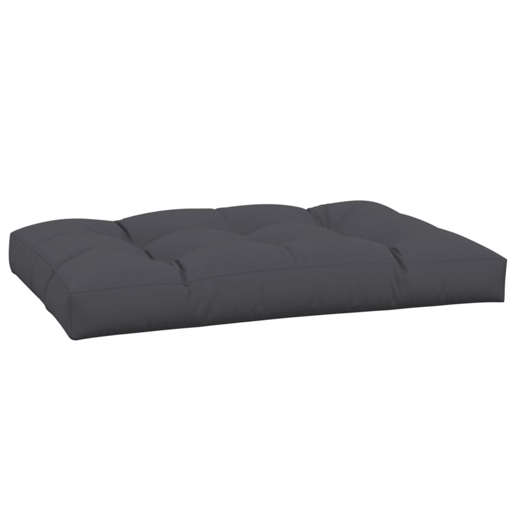 Palettenkissen 50x50x12 cm Grau Stoff
