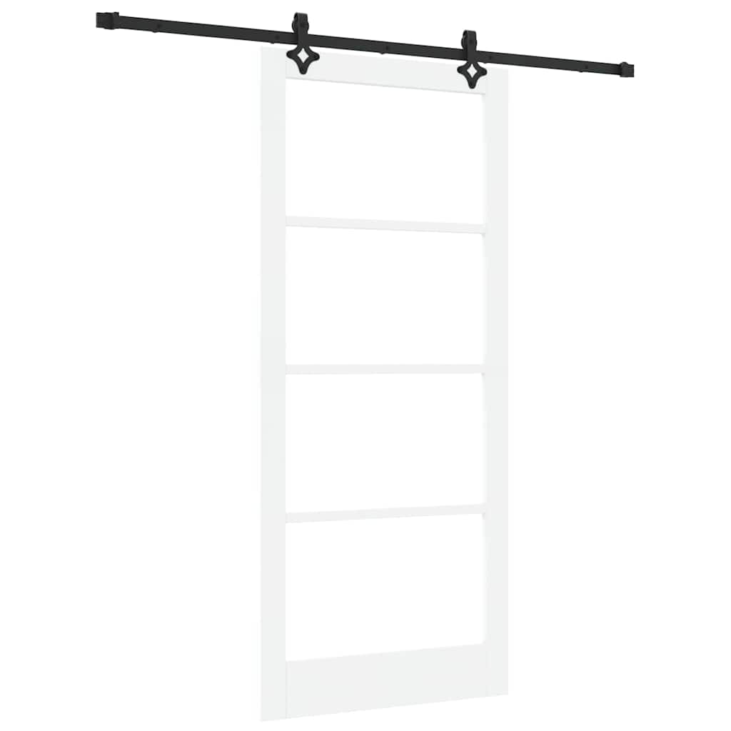 Schiebetür ORKDAL Natürlich und Schwarz 61 x 198,5 cm