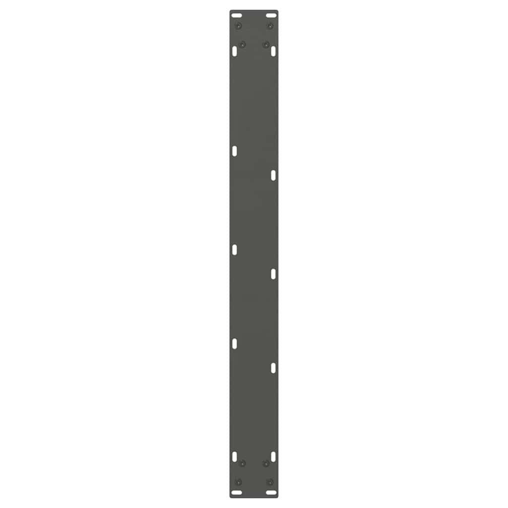 Couchtischbeine V-Form 2 Stück Schwarz 30x(30-31,3) cm Stahl