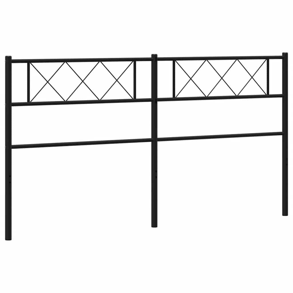Ersatz-Kopfteil Metall Schwarz 100 cm