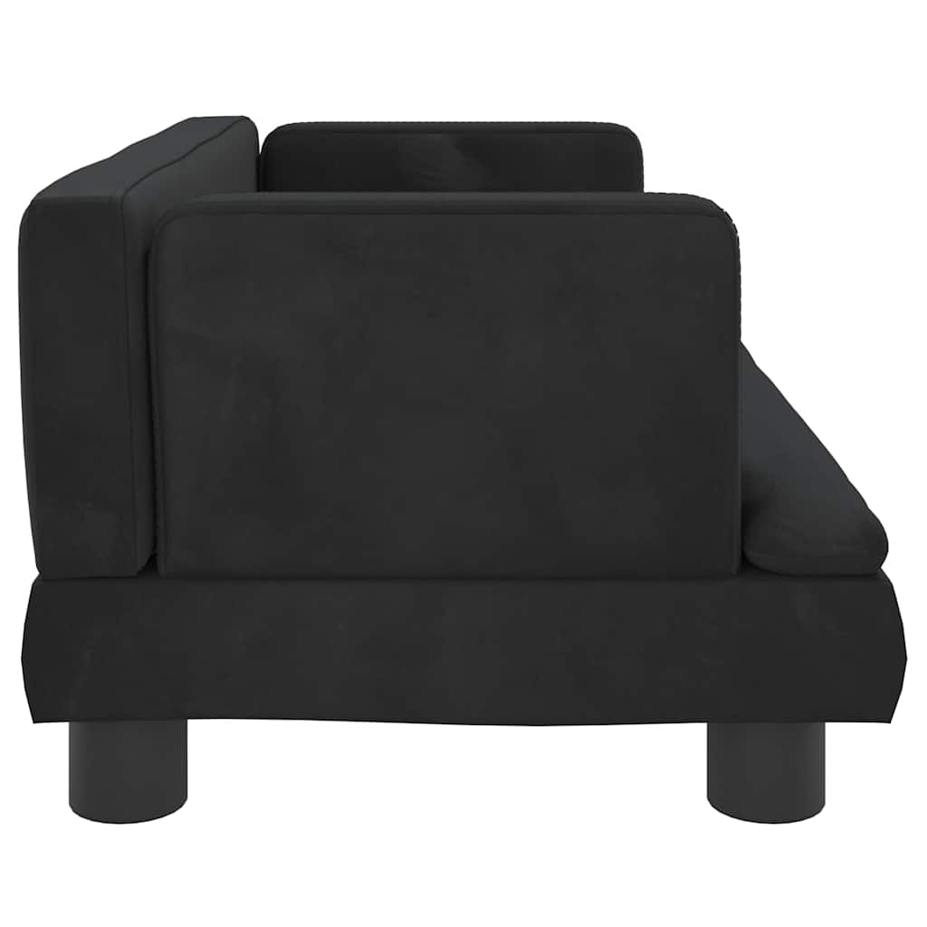 Hundebett Blau 80x45x30 cm Samt