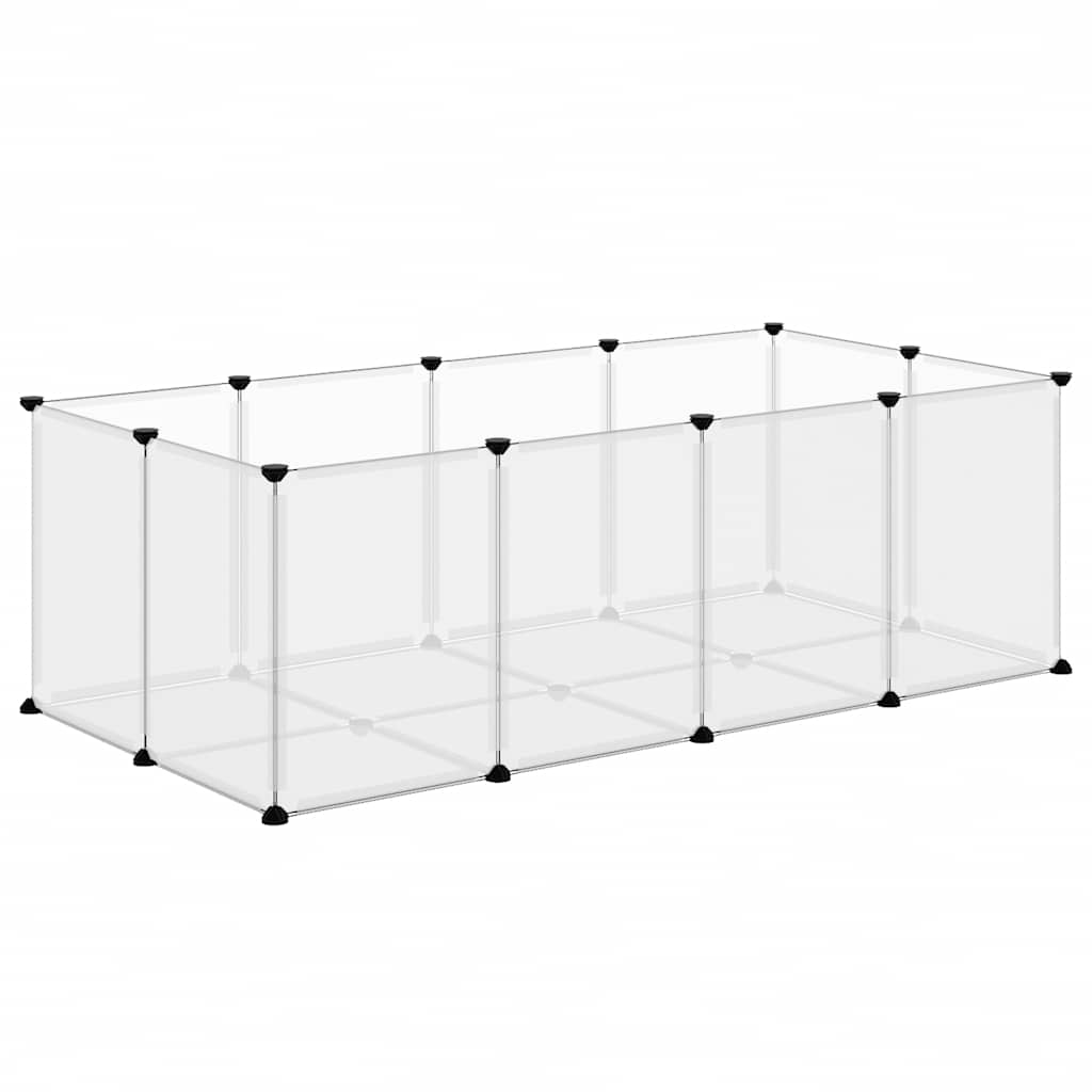 Kleintierkäfig Schwarz 144x74x46,5 cm PP und Stahl