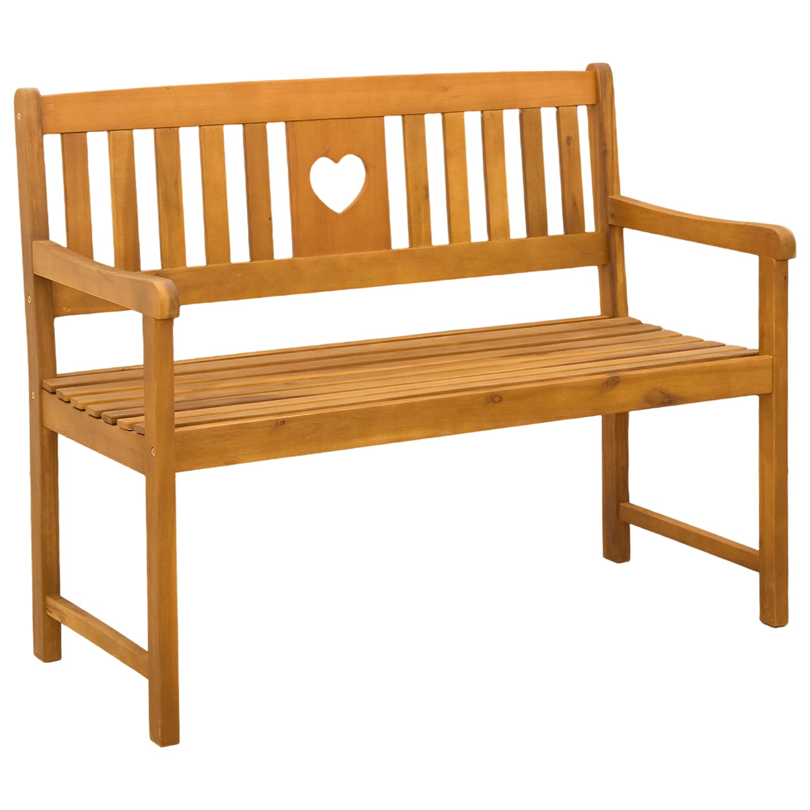 Bank Outdoor Natur 110 x 56 x 90 cm Massivholz Akazie