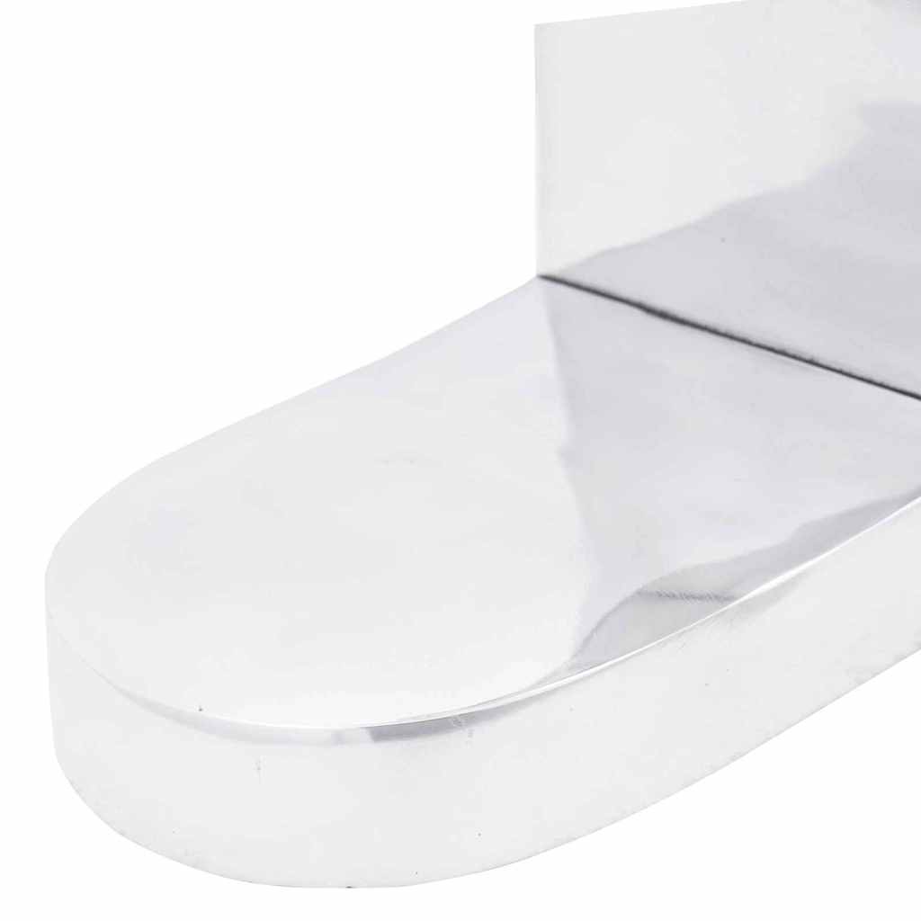 Buchstützen 2 pcs Silber 12 x 9 x 19 cm Aluminium