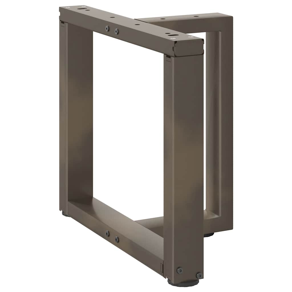 Couchtischbeine T-Form 2 Stk. Schwarz 30x25x(30-31) cm Stahl