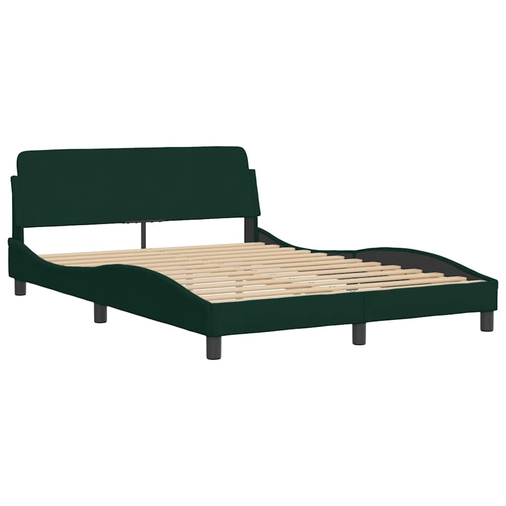 Bett mit Matratze "Dover" Hellgrau 80x200 cm Samt