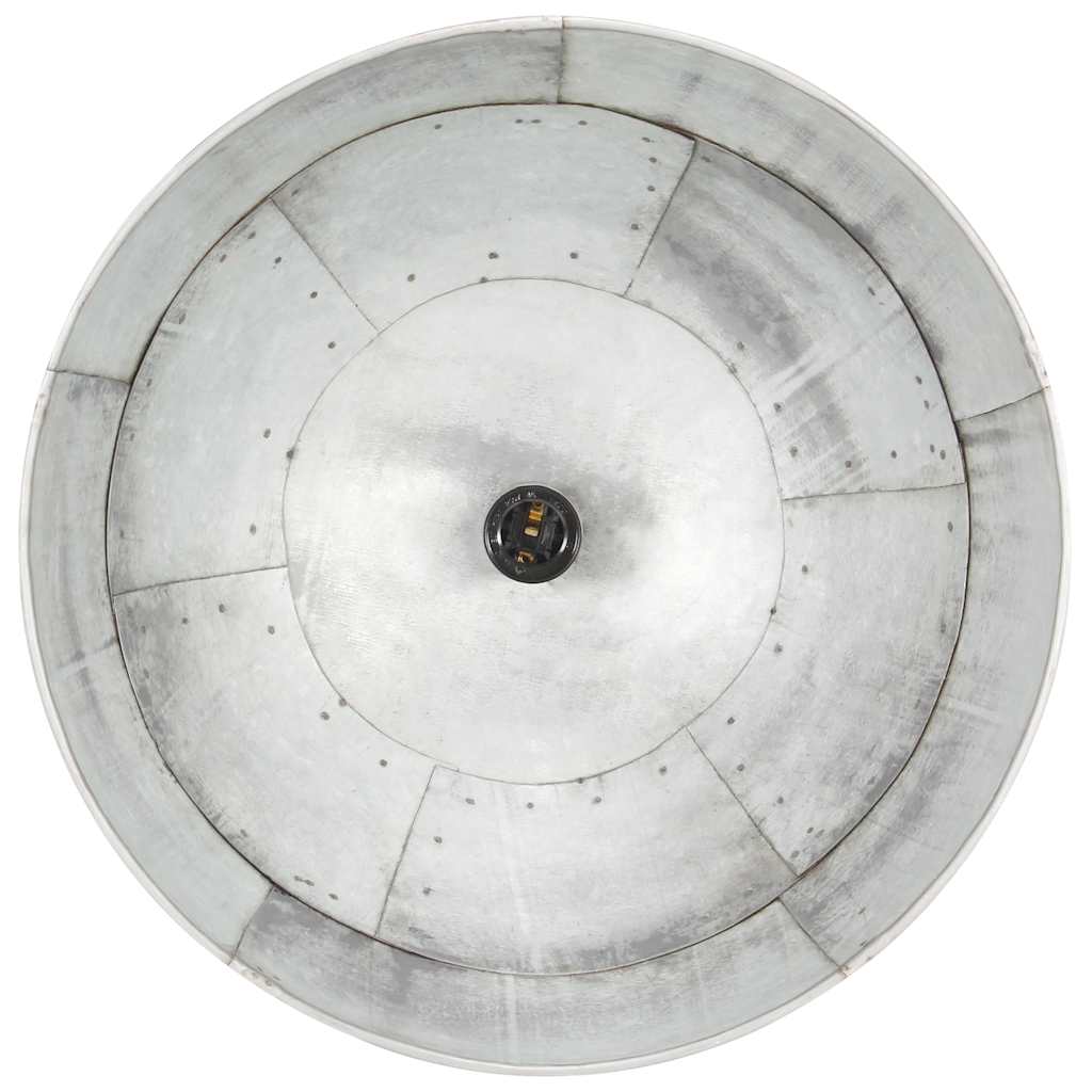 Hängelampe Vintage Industriestil 25 W Silbern Rund 31 cm E27