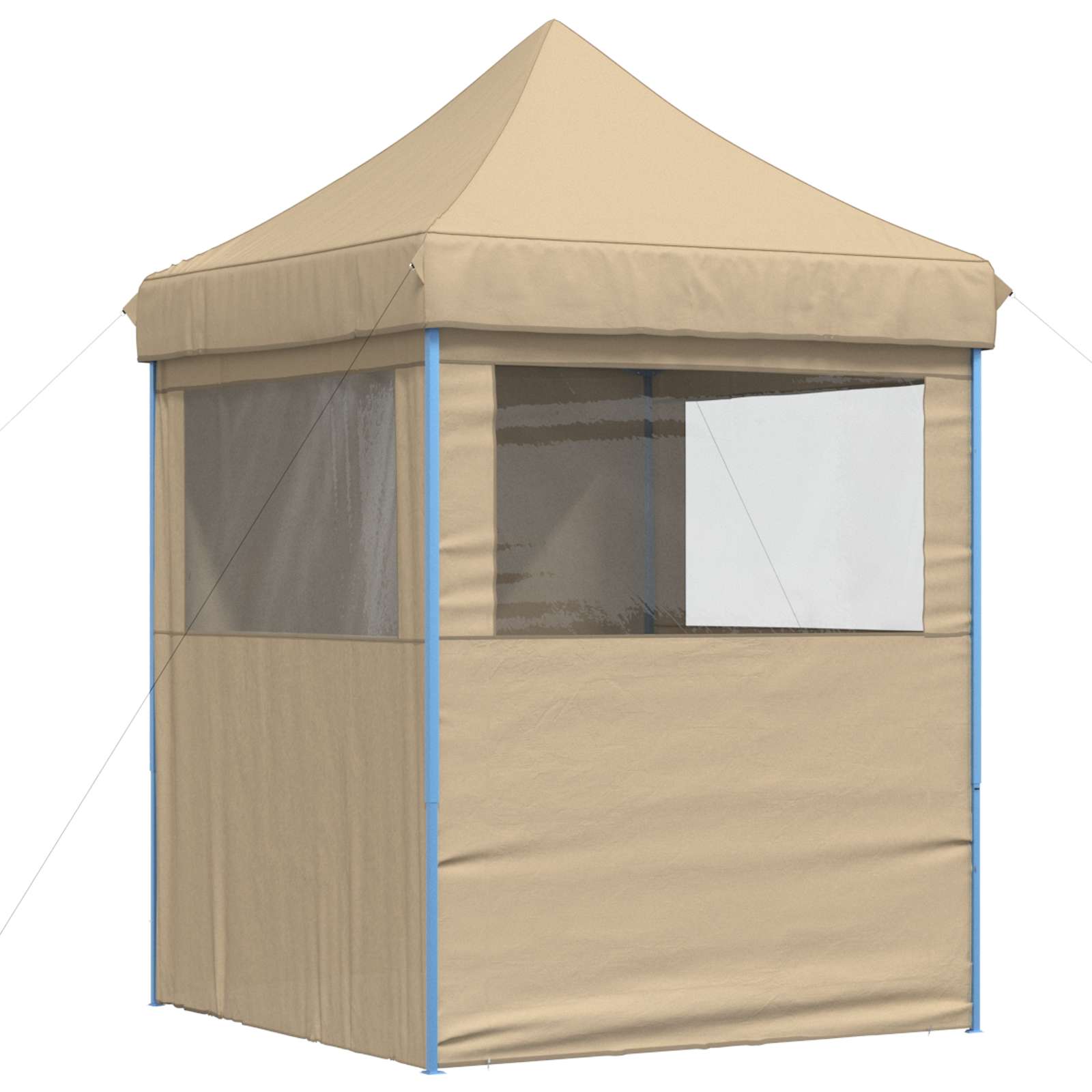 Partyzelt Faltbar Pop-Up Schwarz 200x200x306 cm
