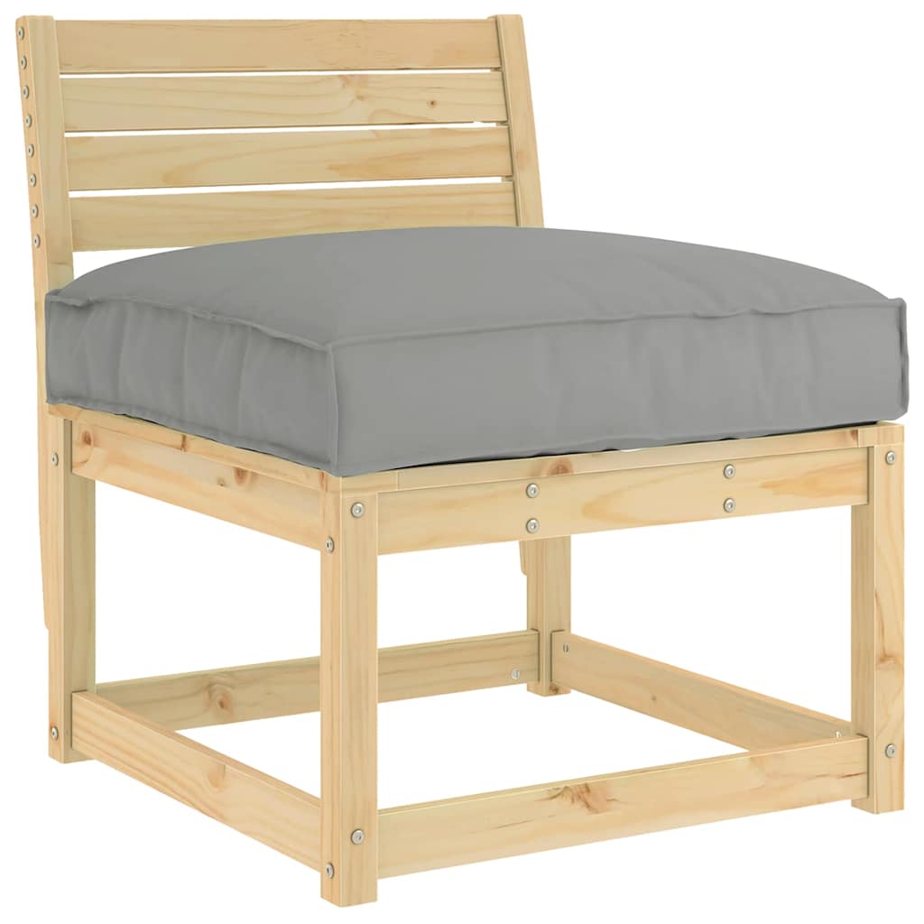 Kissen Anthrazit 80 x 80 x 12 cm Oxford-Stoff