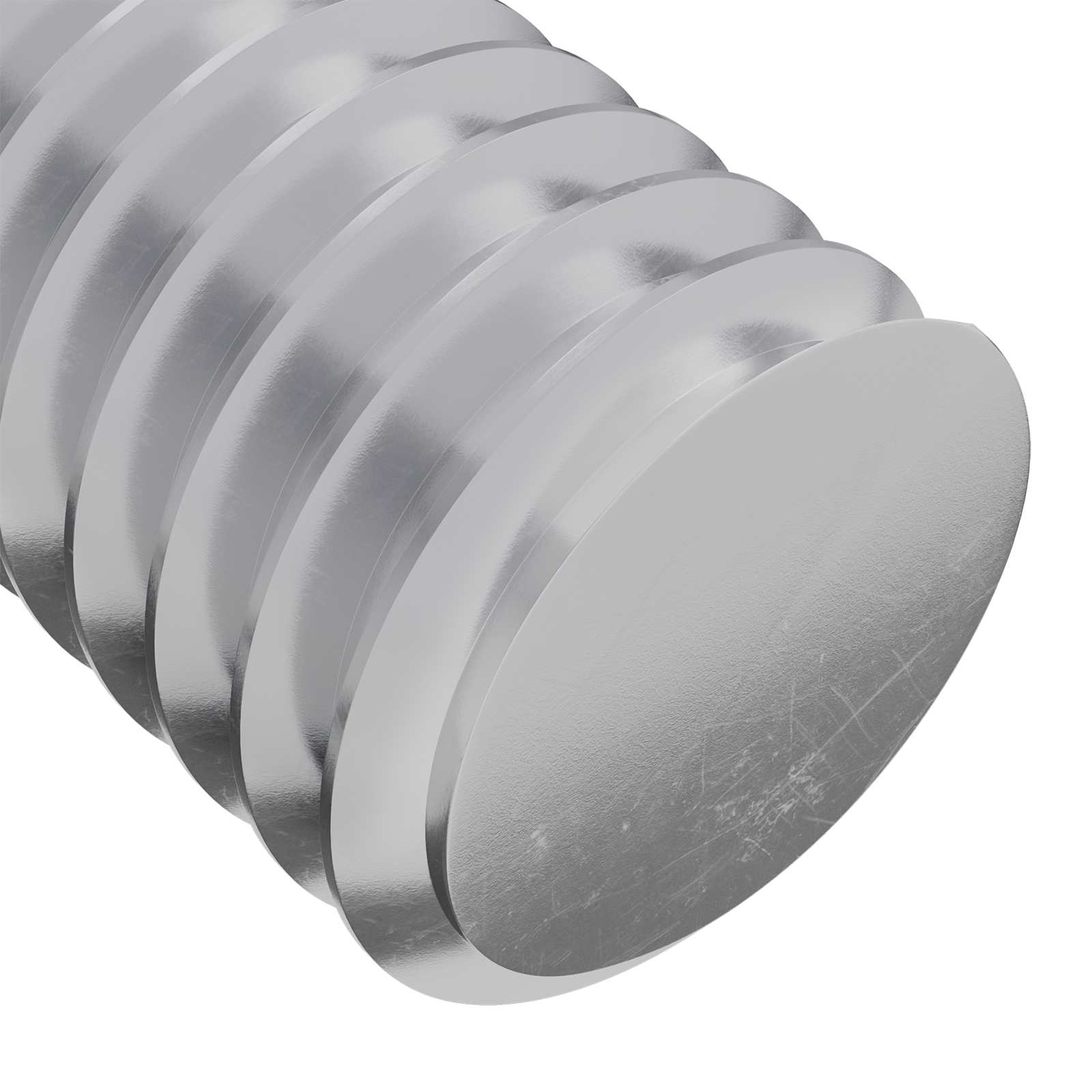 Schraube 2 pcs Silber 8 x 25 mm Stahl