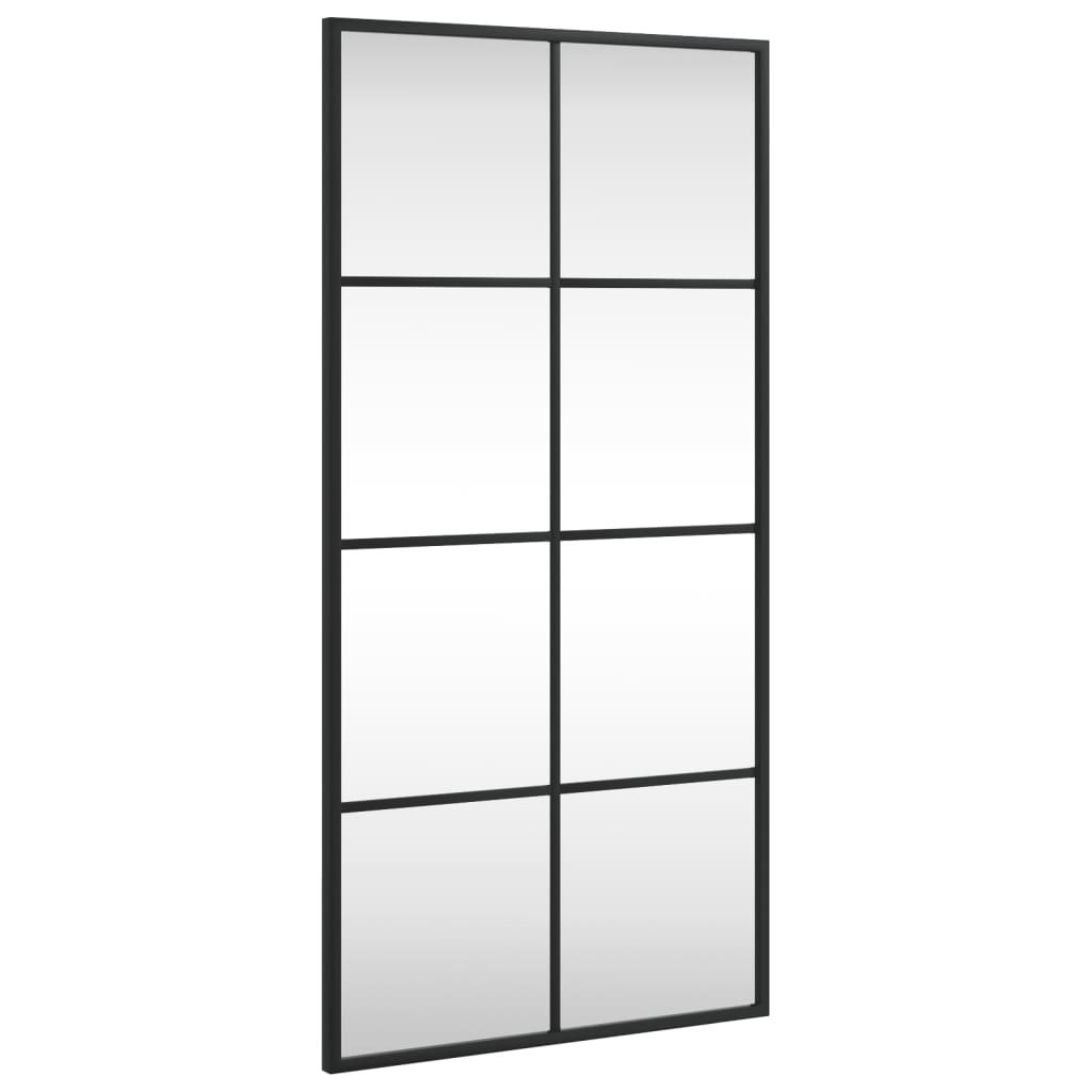 Wandspiegel Schwarz 60x40 cm Metall