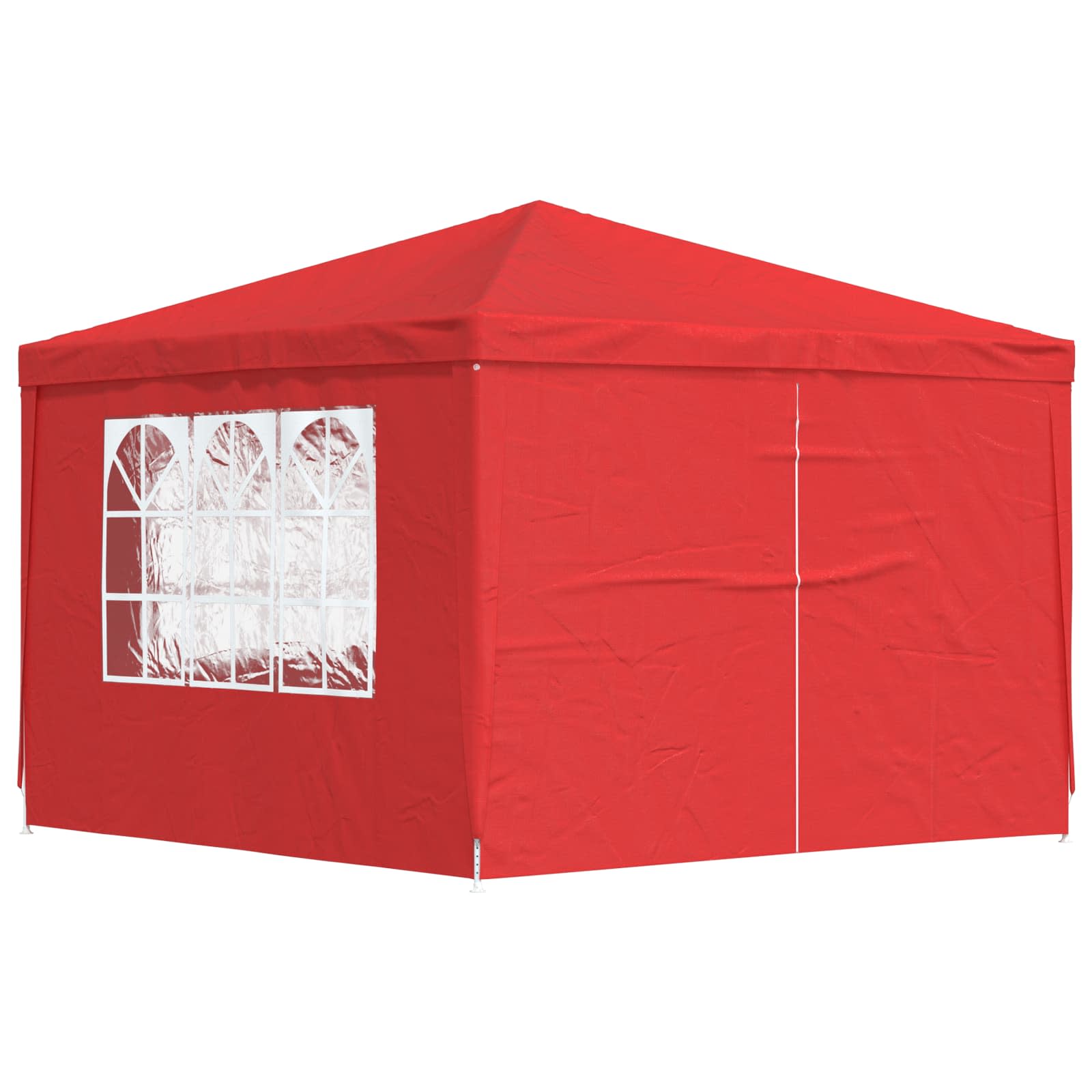 Party-Zelt 400 x 300 x 255 cm Rot PE und Stahl